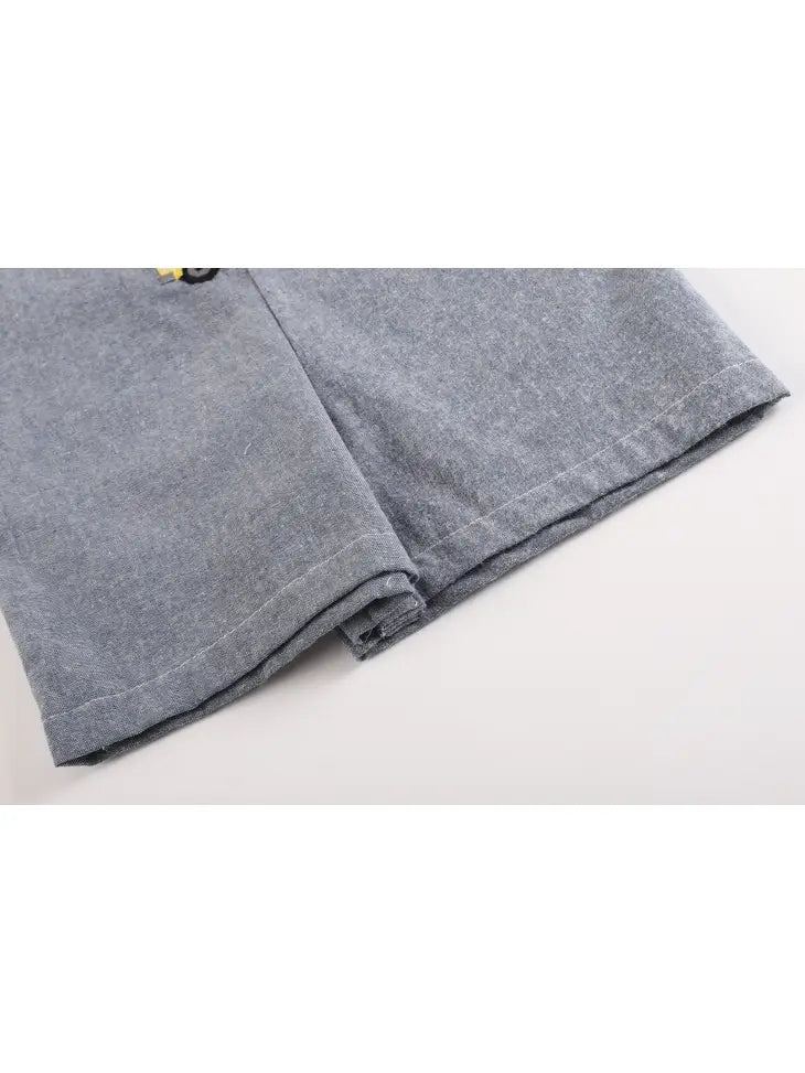 Gray Construction Shortalls