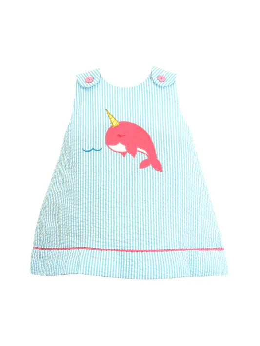 Narwhal Applique Dress